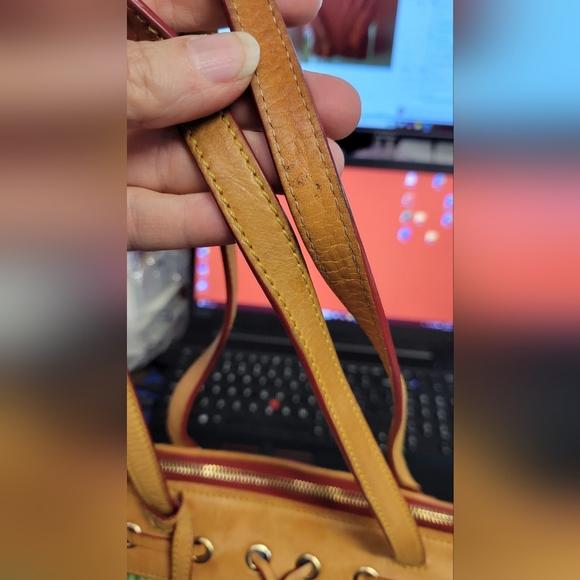 Dooney & Bourke Multicolor Patchwork Tote Preloved - Picture 4 of 16